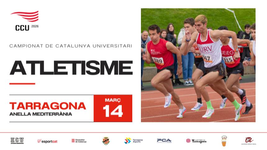 Tarragona acollirà el Campionat de Catalunya Universitari d’Atletisme 2026
